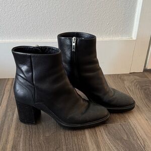 Aquatalia Black Heeled Boots